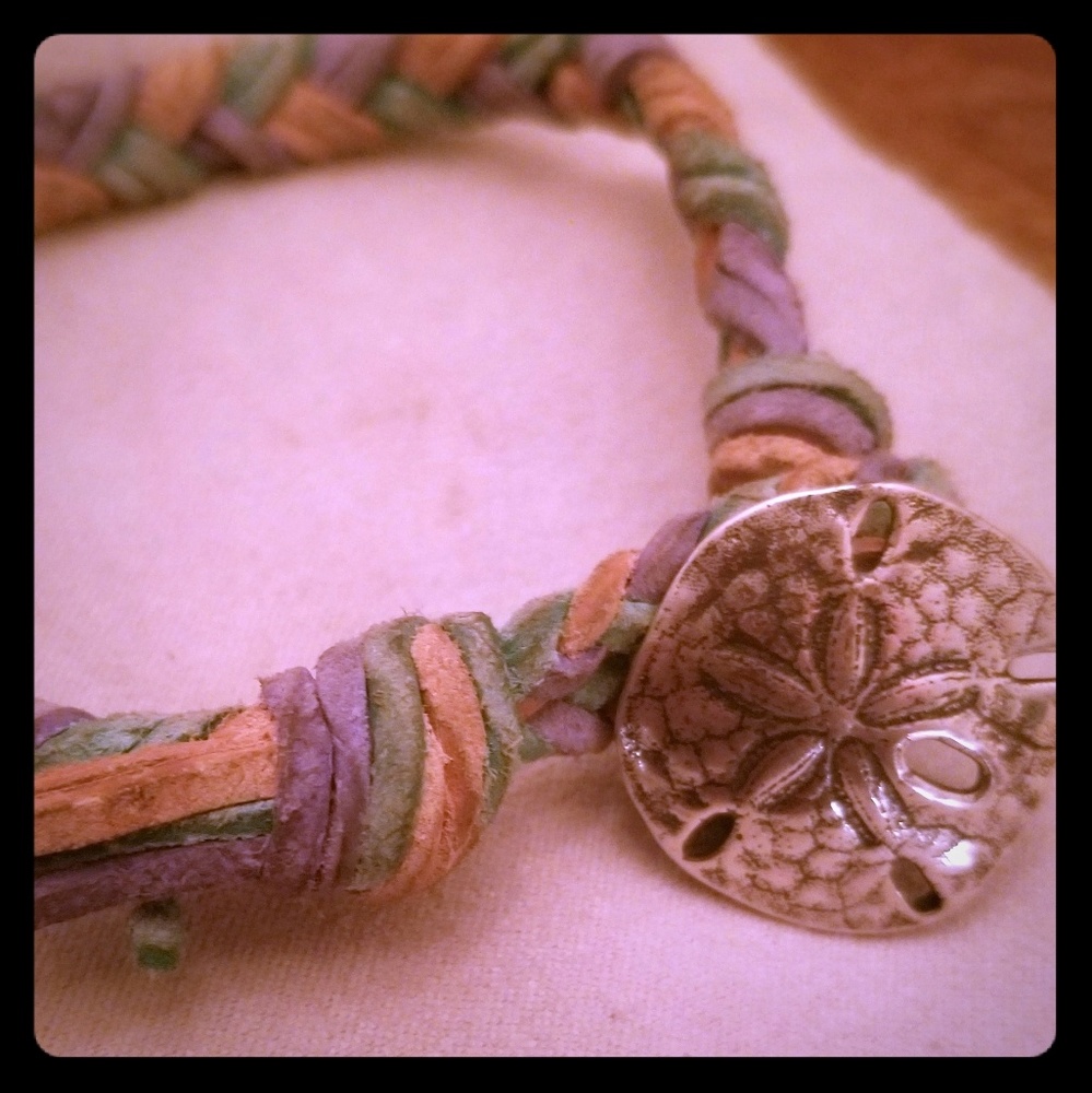 James Avery braided cord sand dollar bracelet